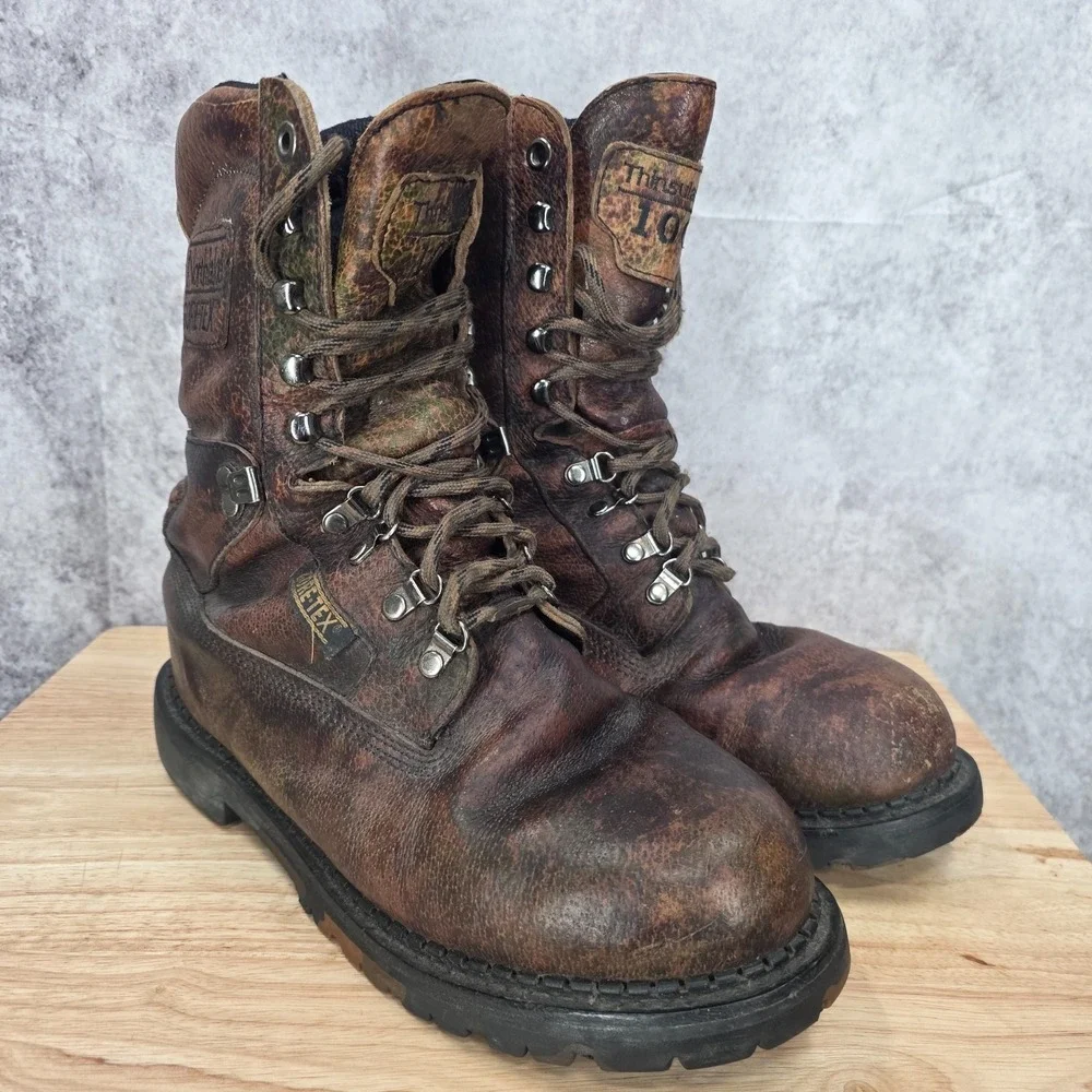 Northlake Boots Mens 10 Wide Brown Leather Hunting Goretex Thinsulate 1000